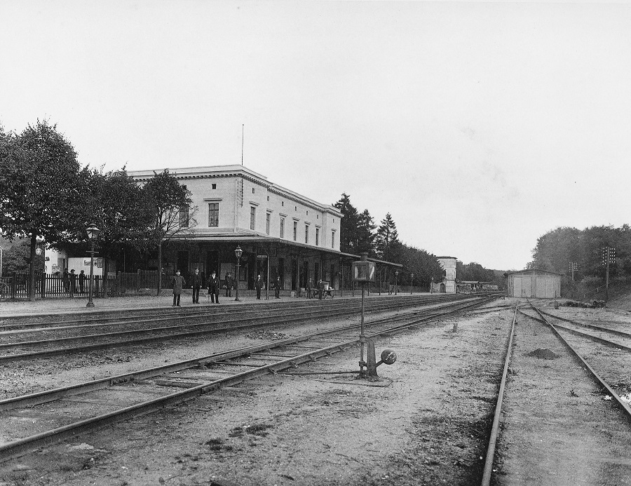 1900 civarında Friedrichsruh tren istasyonu