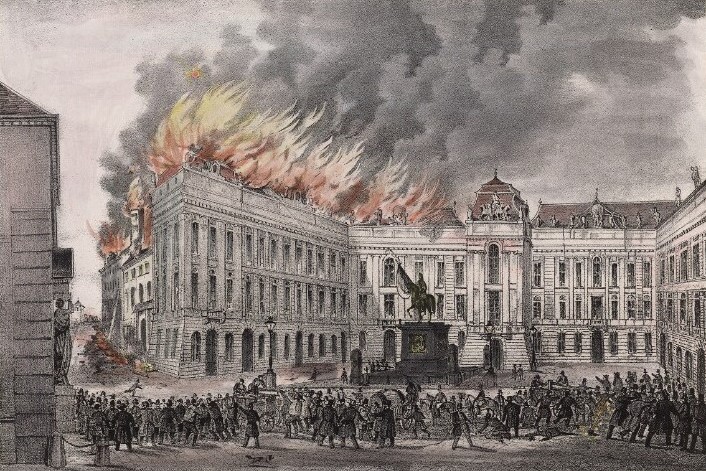 Sunog sa Vienna sa Josefsplatz 1848 1