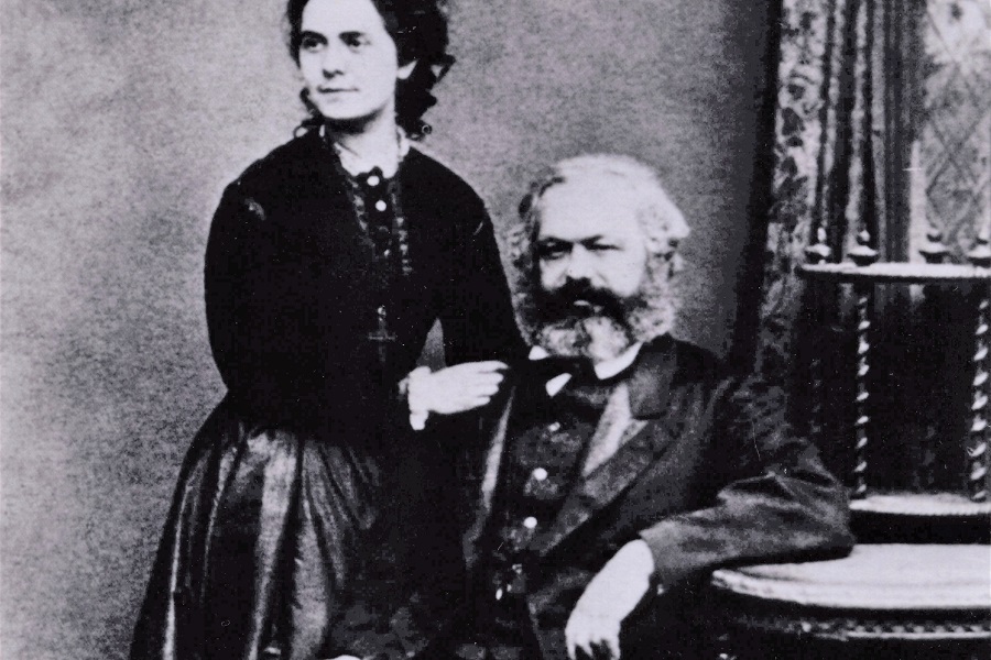 Marx Karl ve Jenny 1869