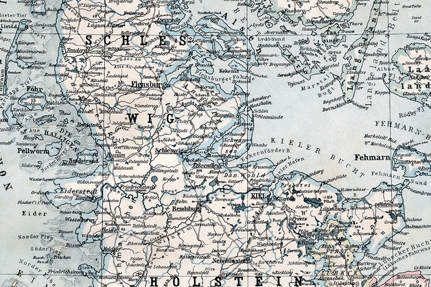 Provinz Schleswig Holstein Karte 1905