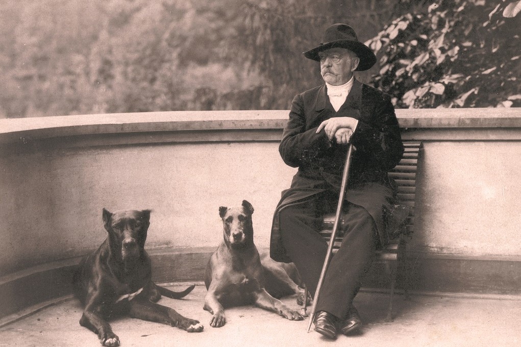 bismarck und doggen Friedrichsruh 1891