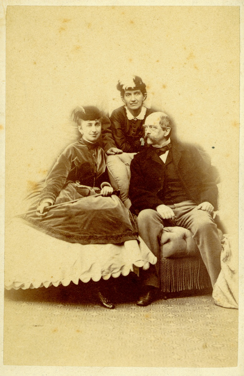 1866 Familienalbum Putbus Otto U Johanna Bismarck mit Fuerstin Putbus