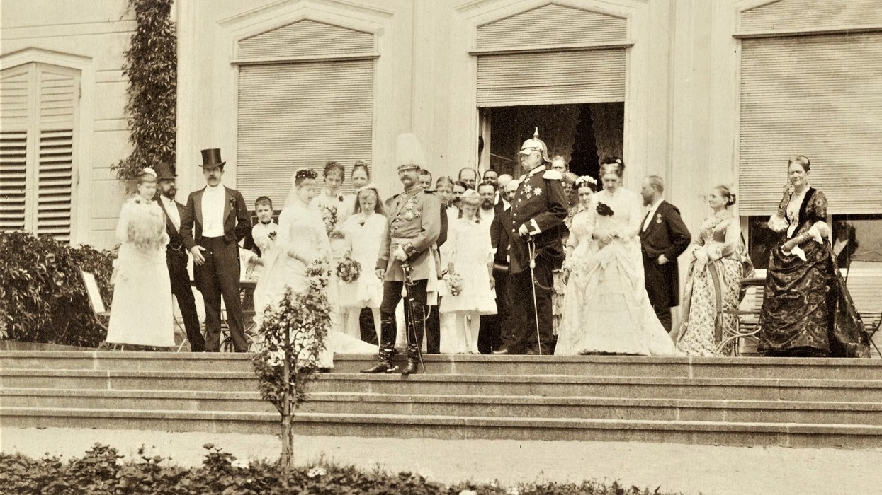 1885 1 Bismarck Sybille dhe Wilhelm Wedding