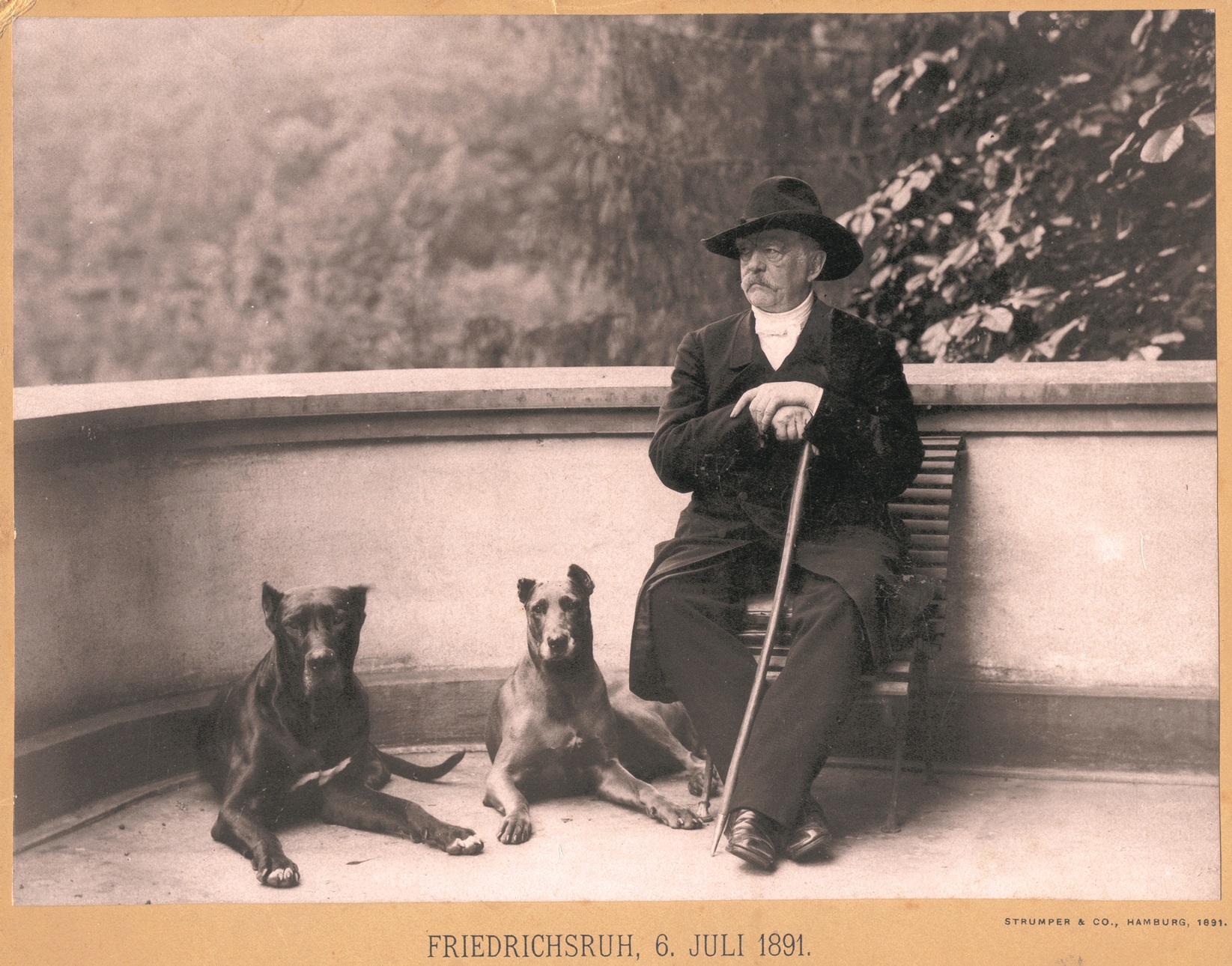 1891 Biografie Bismarck und Doggen