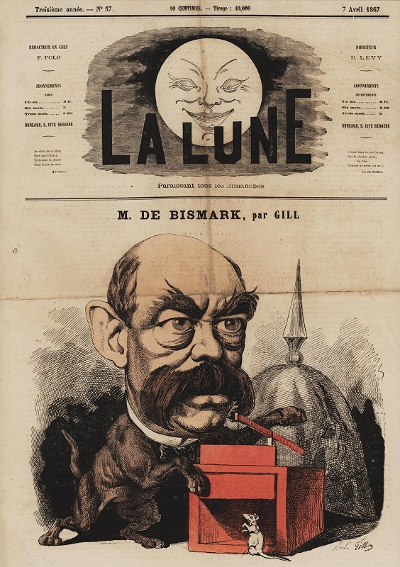 1867 Bismarck's cat La Lune No. 57 741867