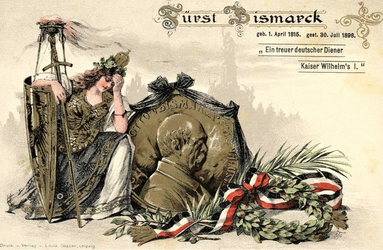 1900 Bismarck trauernde Germania a