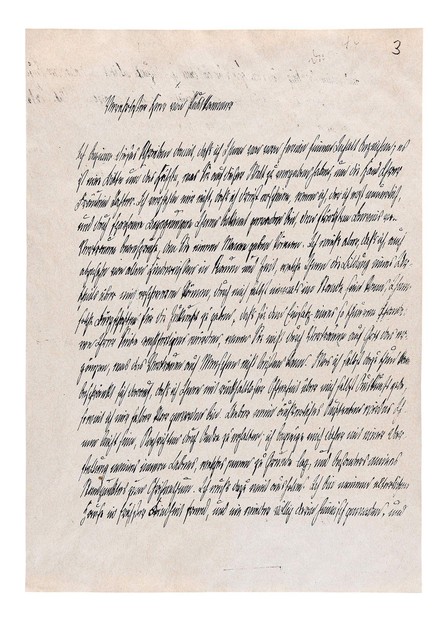 Brief an Heinrich von Puttkammer 1846