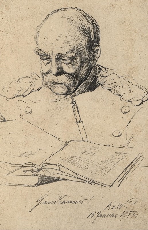 1877 01 15 a Bismarck Gaudeamus Anton von Werner